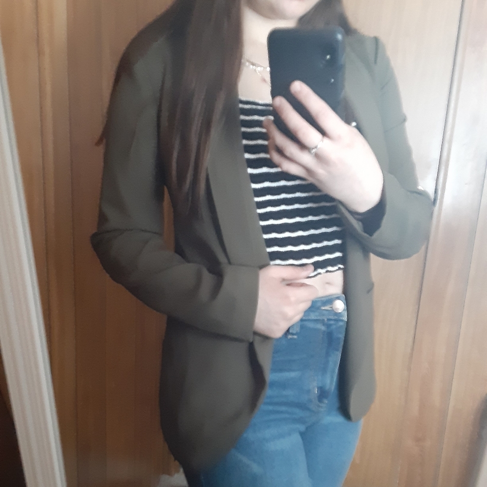 Green H&M blazer